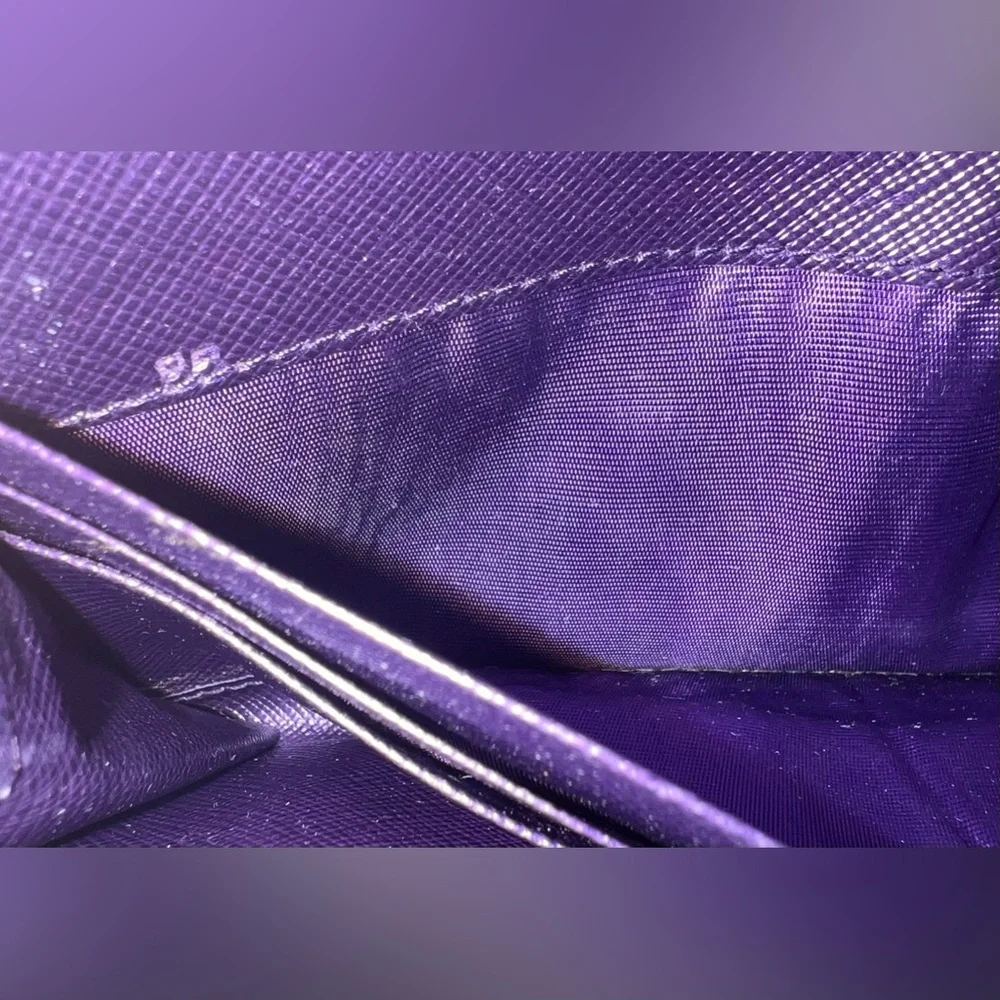 EUC Prada Saffiano Leather Wallet - Purple - Picture 8 of 11